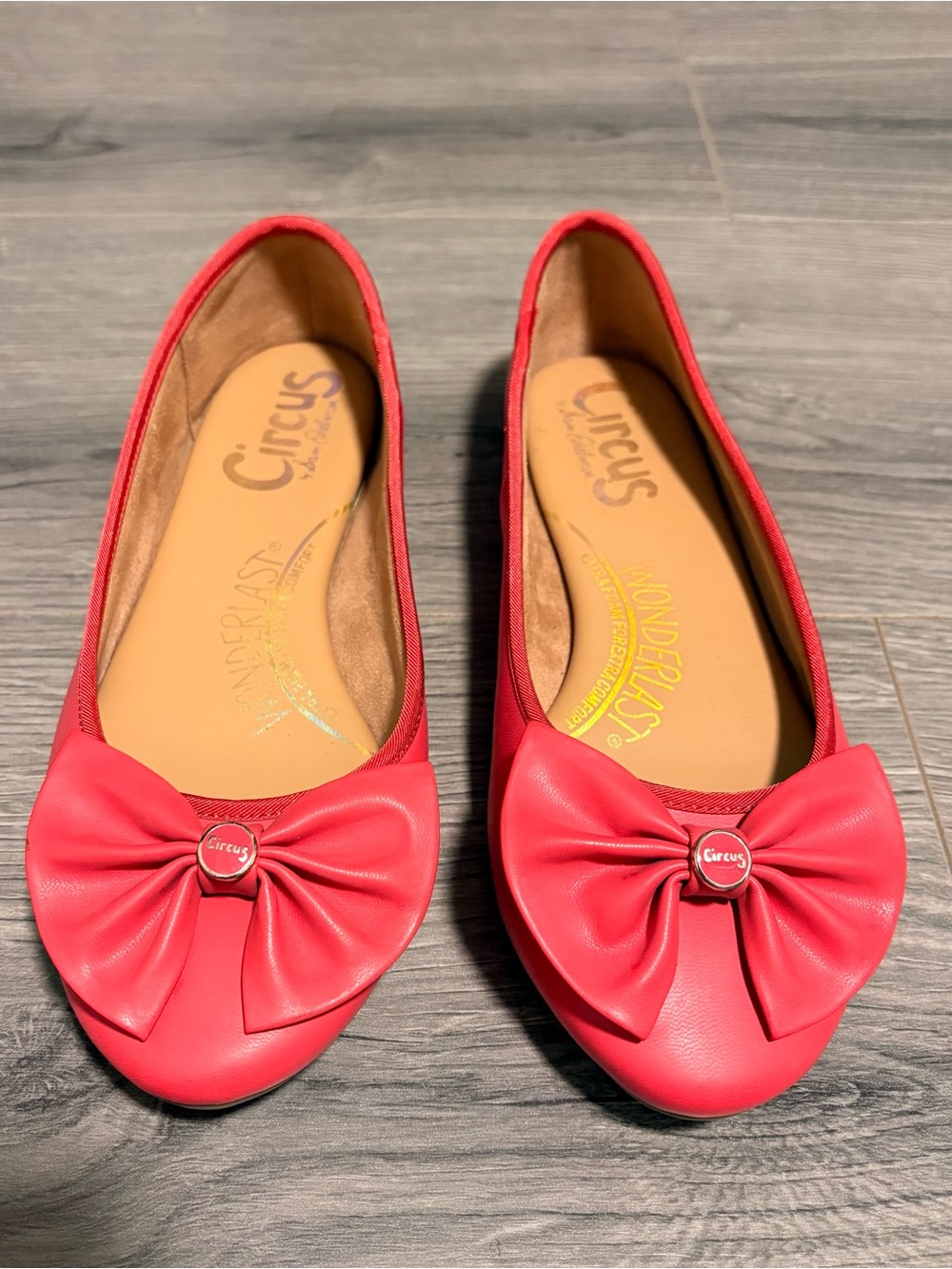 Circus by Sam Edelman Carmen Bow Coral Red Ballet Flats